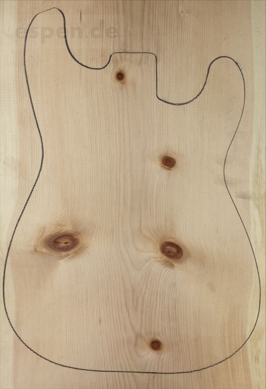 Body Swiss Pine, Unique Piece #013, 1-pc., 630 x 359 x 50mm